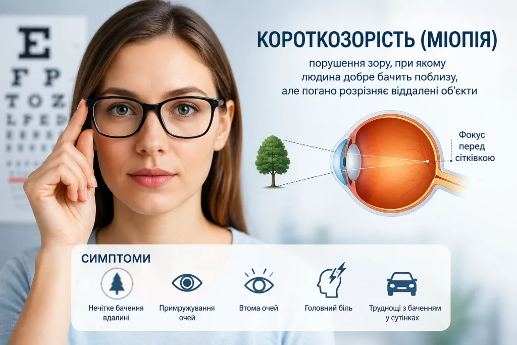 2_ Короткозорість (міопія)