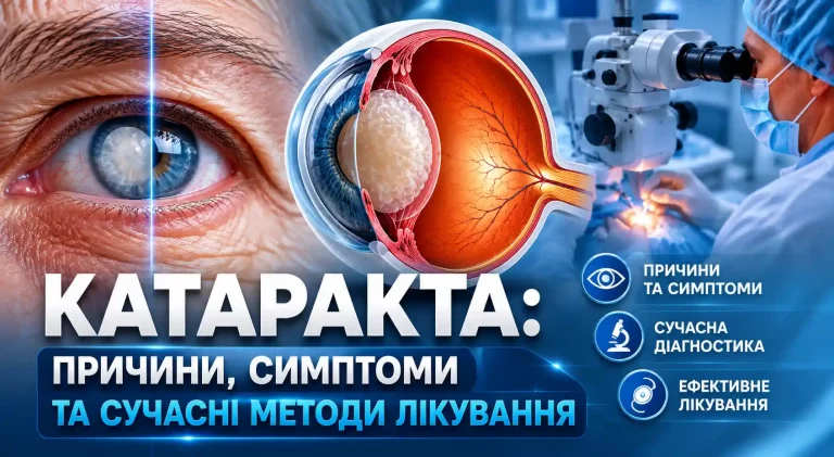 Катаракта: симптоми, причини та сучасне лікування катаракти